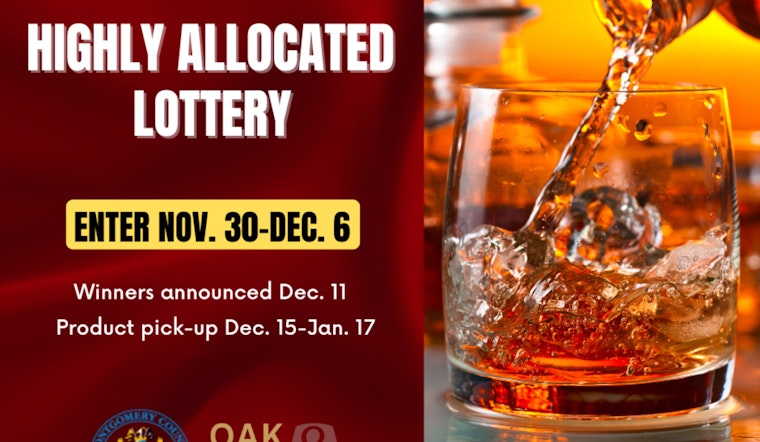 Montgomery County Whiskey Enthusiasts Anticipate Exclusive Spirits Lottery for Rare Bourbon and Rye Bottles
