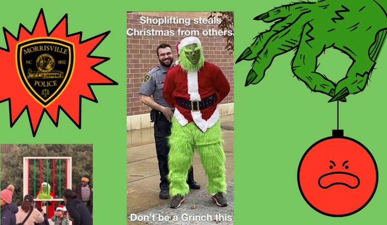 Morrisville Police Launch "The Grinch Challenge" to Keep Holidays Crime-Free