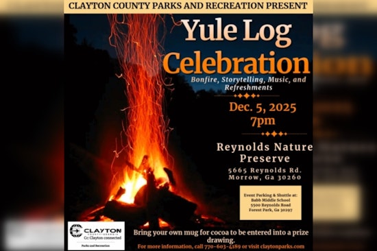 Morrow Invites Community to Warm Up at Yule Log Celebration at Reynolds Nature Preserve