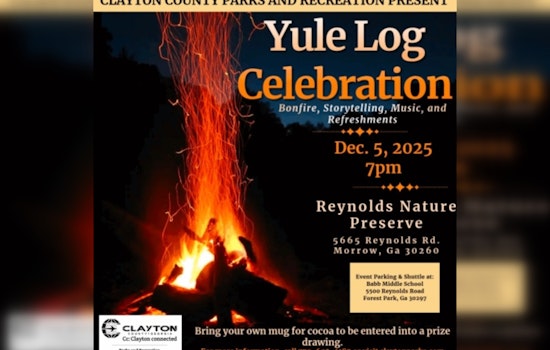 Morrow Invites Community to Warm Up at Yule Log Celebration at Reynolds Nature Preserve