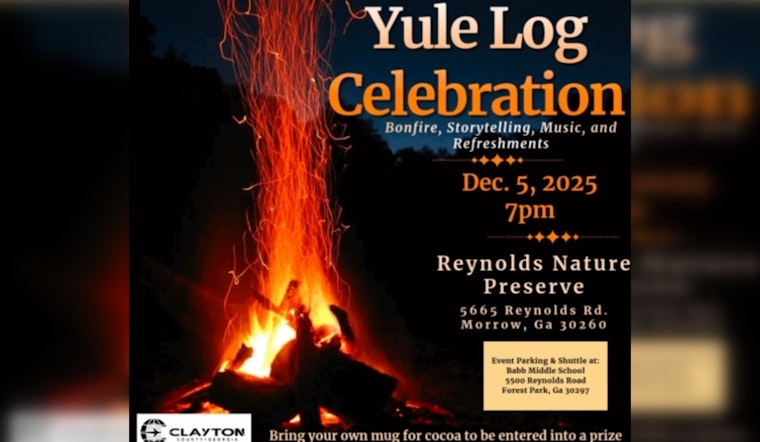 Morrow Invites Community to Warm Up at Yule Log Celebration at Reynolds Nature Preserve