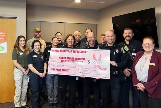 Nevada County Law Enforcement's "Pink Patch Project" Raises Over $8,000 for Breast Cancer Initiatives