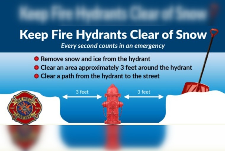 New Berlin Fire Department Urges Residents to Keep Hydrants Clear of Snow for Emergency Access