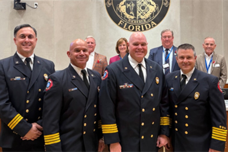 New Era for Dunedin Fire Rescue, Michael Handoga Sworn In as Fire Chief Alongside New Leaders and Firefighters
