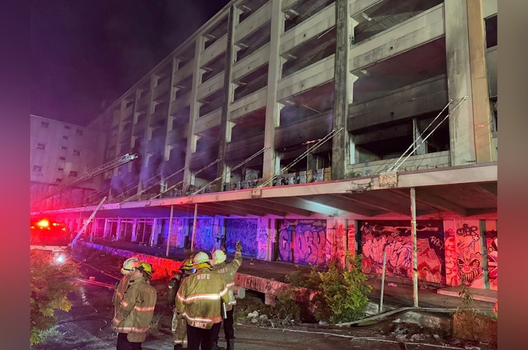 New Orleans Fire Department Tackles Two-Alarm Blaze at Historic Former Navy Base