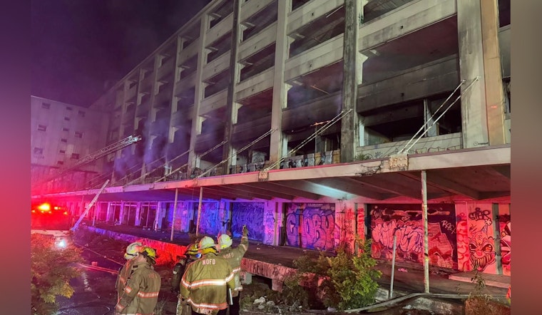 New Orleans Fire Department Tackles Two-Alarm Blaze at Historic Former Navy Base