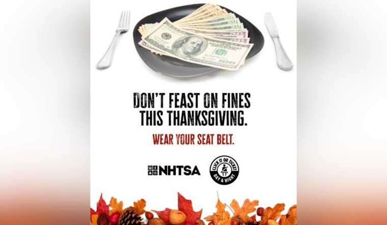 New Orleans Police Intensify Seat Belt Checks for Thanksgiving Week in "Click It or Ticket" Campaign