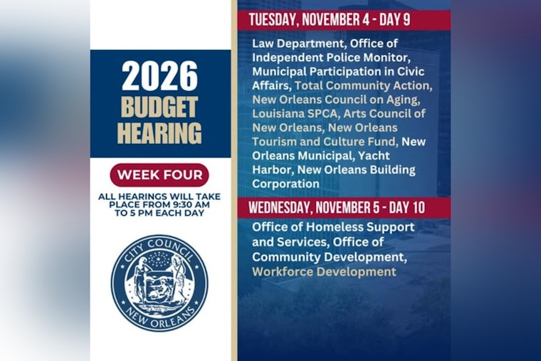 New Orleans Wraps Up 2026 Budget Hearings with Departmental Achievements and Financial Forecasts