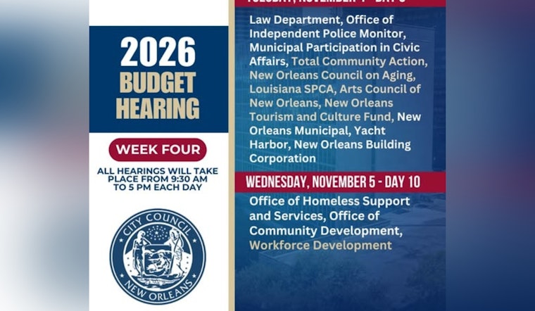 New Orleans Wraps Up 2026 Budget Hearings with Departmental Achievements and Financial Forecasts