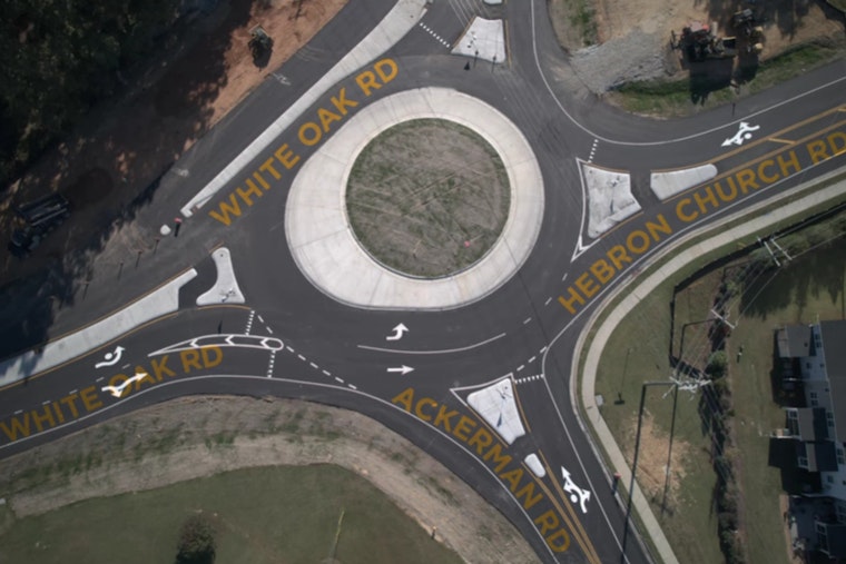 New Slip Lane at White Oak Roundabout Opens in Garner to Ease Traffic Flow