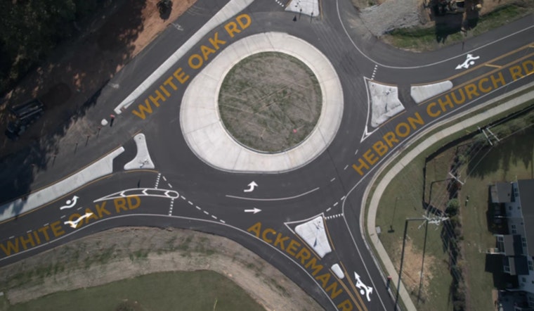 New Slip Lane at White Oak Roundabout Opens in Garner to Ease Traffic Flow