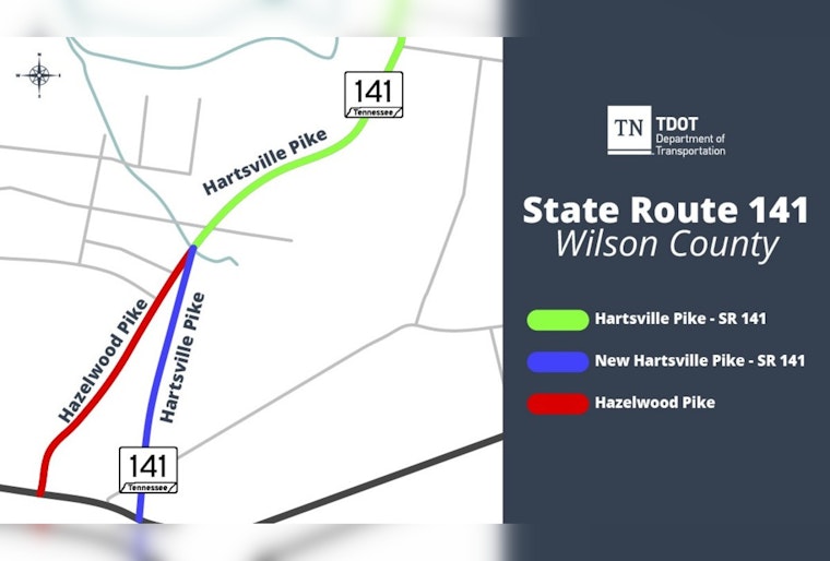 New Traffic Alignment for State Route 141 to Ease Congestion in Lebanon, TN