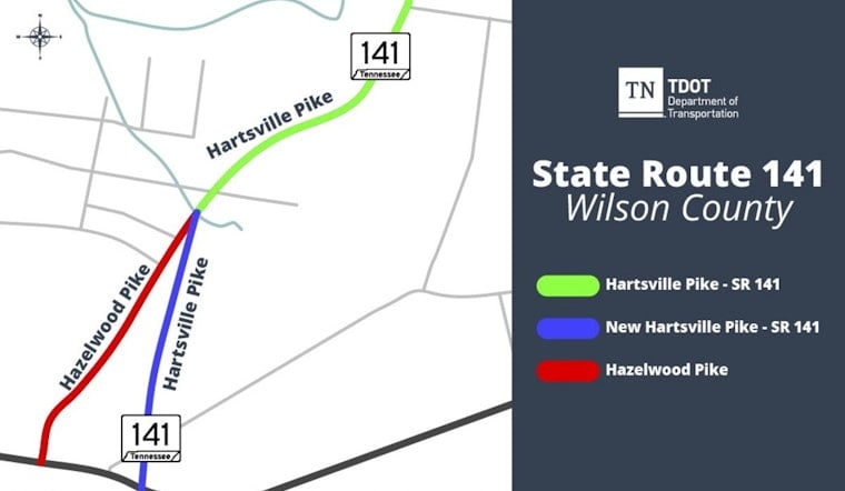 New Traffic Alignment for State Route 141 to Ease Congestion in Lebanon, TN