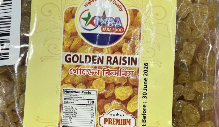 New York State Orders Removal of Tara Food Golden Raisins Over Undisclosed Sulfites Risk