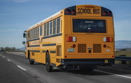 No Injuries Reported in School Bus Collision at Sahara Avenue and Hualapai Way in Las Vegas