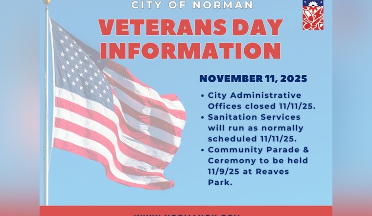 Norman Announces Veterans Day Observances, City Offices to Close, Sanitation and Transit to Run as Usual