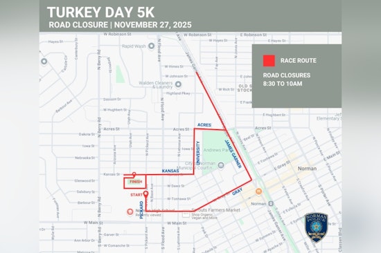 Norman Gears Up for Thanksgiving Tradition Plan Ahead for Turkey Day 5K Road Closures
