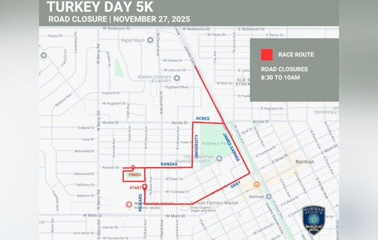 Norman Gears Up for Thanksgiving Tradition Plan Ahead for Turkey Day 5K Road Closures