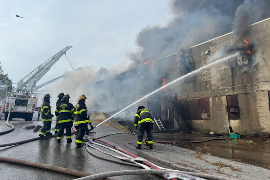 North Baltimore Warehouse Engulfed by Four-Alarm Blaze, 23 Residents Evacuated As Firefighters Battle to Save Homes