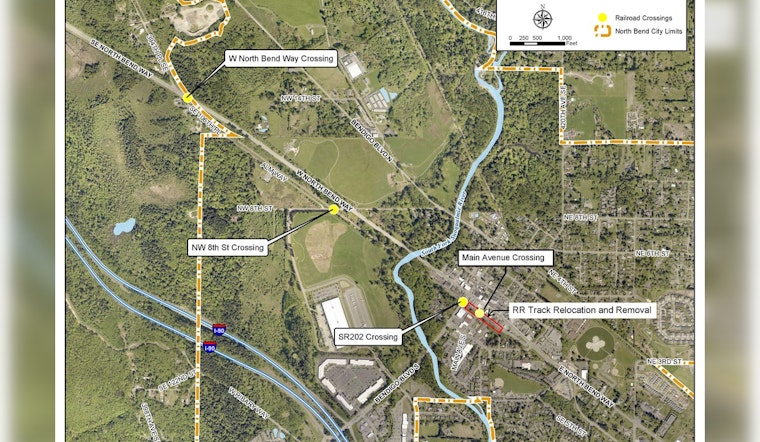 North Bend Railway Crossing Upgrades Roll Forward with $4.8M Grant, Road Closures in Effect for Construction