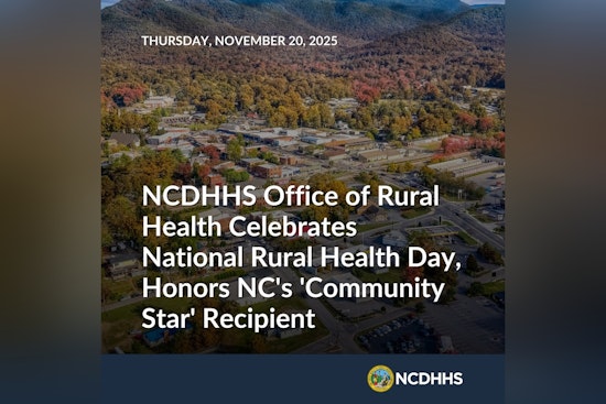 North Carolina Celebrates National Rural Health Day and Honors Dr. David Pope as a “Community Star”
