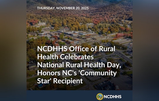 North Carolina Celebrates National Rural Health Day and Honors Dr. David Pope as a “Community Star”