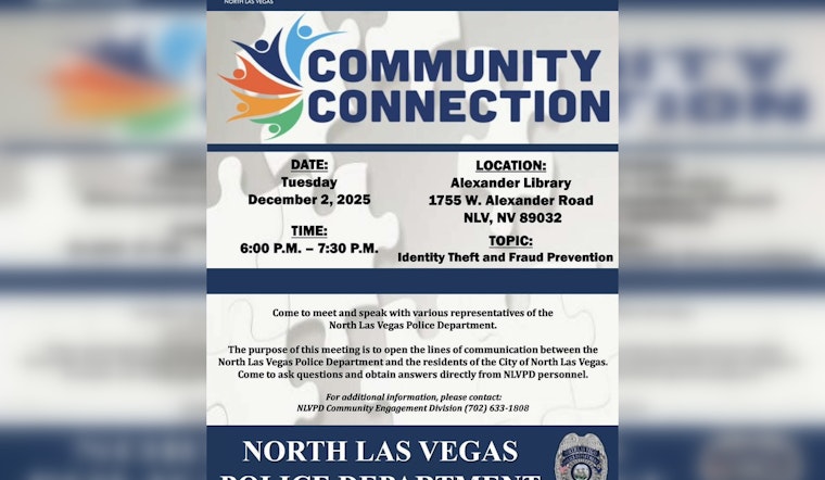 North Las Vegas Police Host Community Meeting on Protecting Against Identity Theft and Fraud