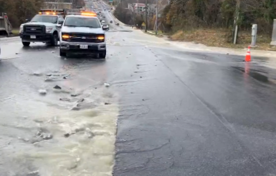 Nottingham's Belair Road Closure Caused by Major Water Main Break Disrupts Traffic and Residents