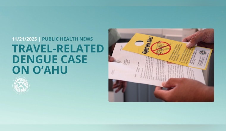 Oʻahu Dengue Count Climbs Again As Hawaii Confirms 14th Travel Case