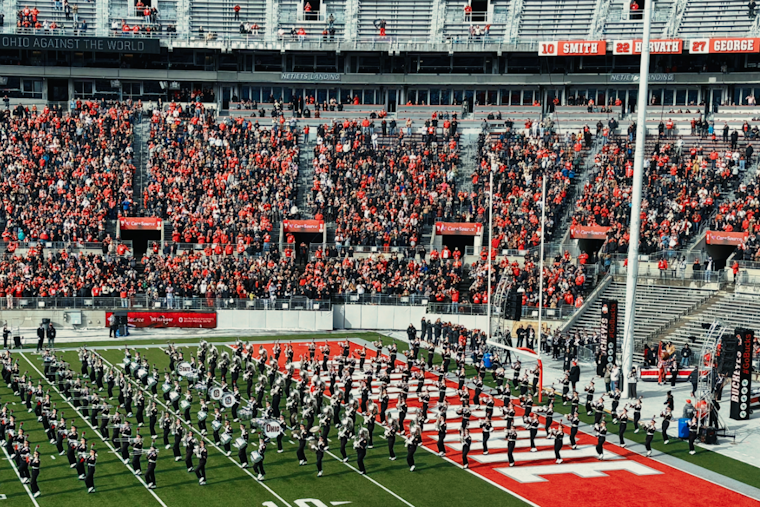 Ohio State University Marching Band Dazzles with "Stranger Things" Inspired Halftime Show at Ohio Stadium