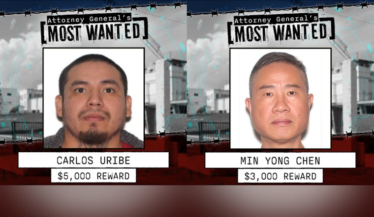 Oklahoma Attorney General Seeks Public Help to Capture New Additions to State's 10 Most Wanted List