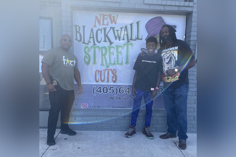 Oklahoma City Embraces Community Spirit as Local Barbershop Gives Young OKCPD Program Member a Fresh Cut