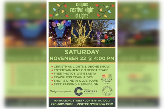 Olde Town Conyers to Launch Festive Night of Lights with a Dazzling Drone Show on November 22