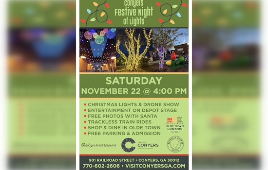 Olde Town Conyers to Launch Festive Night of Lights with a Dazzling Drone Show on November 22