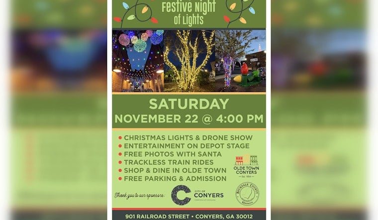 Olde Town Conyers to Launch Festive Night of Lights with a Dazzling Drone Show on November 22