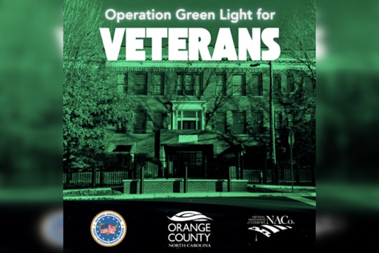 Orange County Lights Up in Green to Honor Veterans with Operation Green Light Raising Awareness for Veteran Services