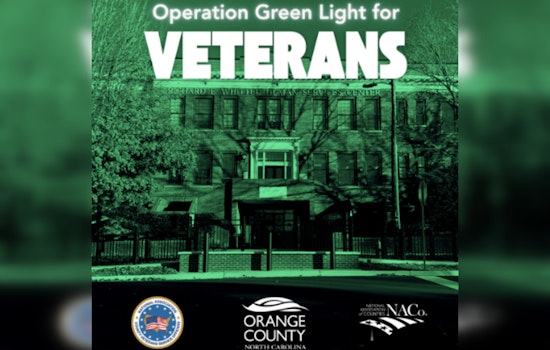 Orange County Lights Up in Green to Honor Veterans with Operation Green Light Raising Awareness for Veteran Services