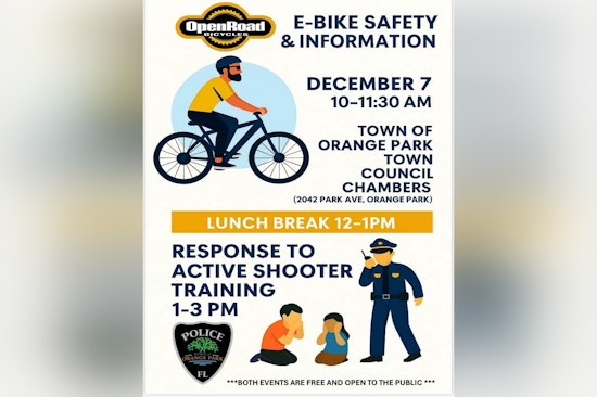 Orange Park Police Offer Free Safety Workshops on E-Bike and Active Assailant Preparedness