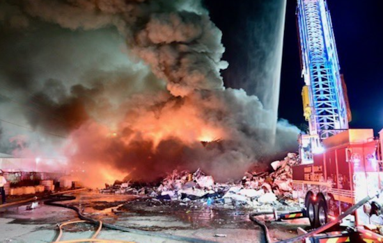 Orlando Firefighters Battle Intense Blaze at Recycling Facility, Contain Separate Large Fire Near Residential Areas