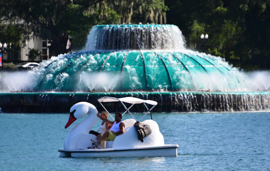 Orlando's Lake Eola Park Celebrates 100 Years of Swan Boats with Golden Addition