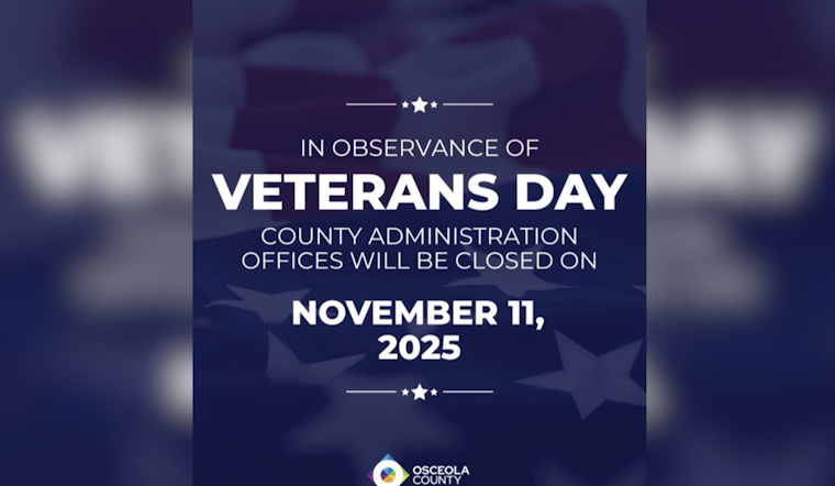 Osceola County to Close Government Offices in Honor of Veterans Day