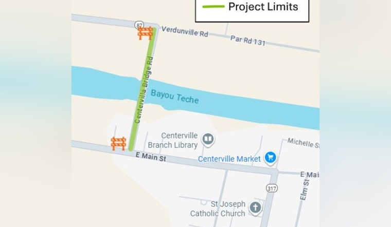 Over $1.5 Million Bridge Preservation Project Begins on Bayou Teche in St. Mary Parish