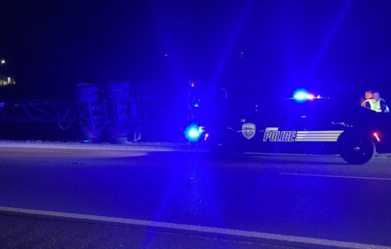 Overturned Semi on HWY 109 Causes Traffic Delays in Lebanon; No Injuries Reported