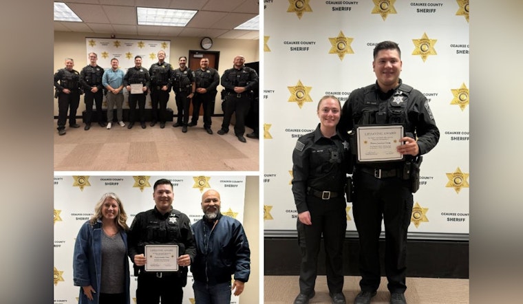 Ozaukee County Patrol Deputy Jon Chang Honored with Lifesaving Award for Rescuing Truck Driver from Fiery I-43 Crash