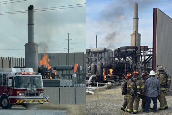 Parker County ESD 1 Joins Forces with Weatherford Fire Dept to Tackle Gas Compressor Fire Near Pearson Ranch Rd