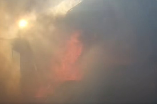 Parker County Firefighters Battle Blazing Barn and Grass Fire Amidst High Winds