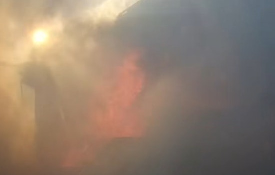 Parker County Firefighters Battle Blazing Barn and Grass Fire Amidst High Winds