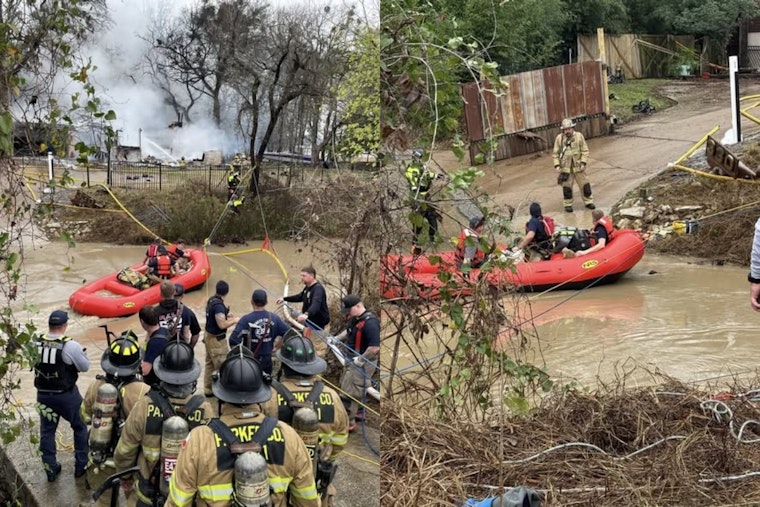Parker County Firefighters Overcome Flooded Passageway to Contain Residential Blaze with Aid of Texas Task Force Water Squad