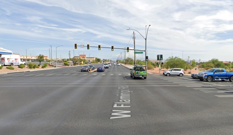 Pedestrian Hospitalized After Late-Night Collision at West Las Vegas Intersection