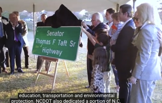 Pitt County Highway Honors Late Sen. Thomas F. Taft Sr., NCDOT Dedicates Bridge to Fallen Patrolman Williams in North Carolina